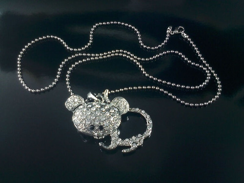 Imagem 1 de 2 de Colar De Gato Com Strass Novo