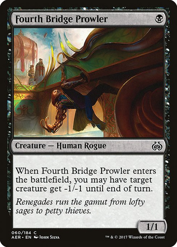 Carta Magic Fourth Bridge Prowler Aether Revolt Mtg