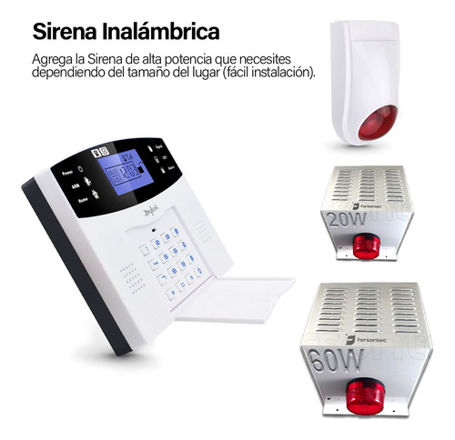 Imagen 8 de 8 de Sistema Alarma Gsm Inalambrica Ft3000 Plus Para Casa Negocio