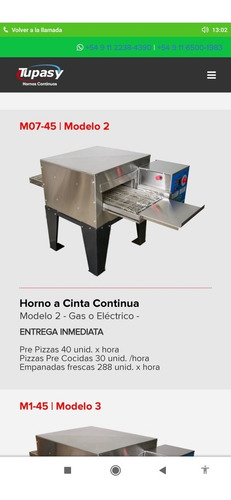 Horno A Cinta Continúa Tupasy!