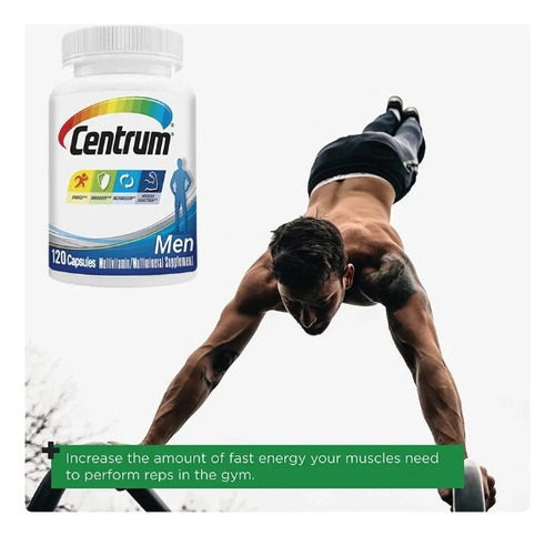 Centrum Hombre Multivitaminico Multimineral 120 Comprimidos
