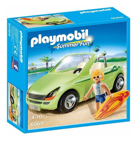 Playmobil Surfista Con Descapotable 6069 Summer Fun Educando