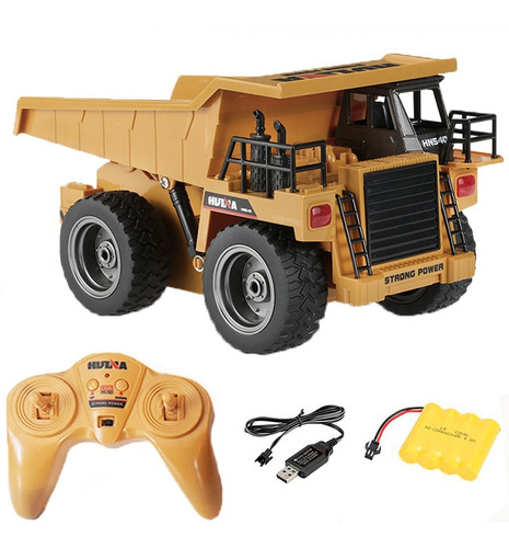 Caminhão De Controle Remoto Dump Truck 6 Ch Completo Huina