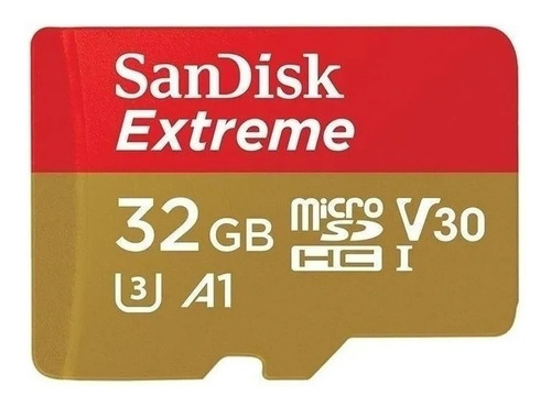 Tarjeta Memoria Sandisk Extreme 32gb 4k  Ideal Dron Y Gopro 