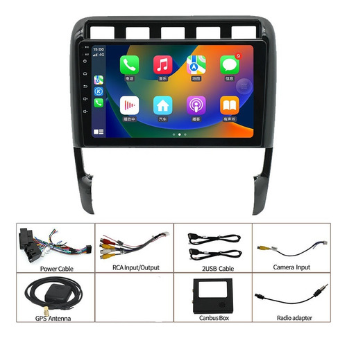Estéreo 2+32g Carplay Cámara Para Porsche Cayenne 2002-2010