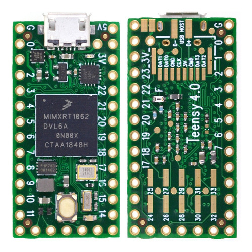 Placa De Desenvolvimento Teensy 4.0 Imxrt1062 Arm Cortex-m7