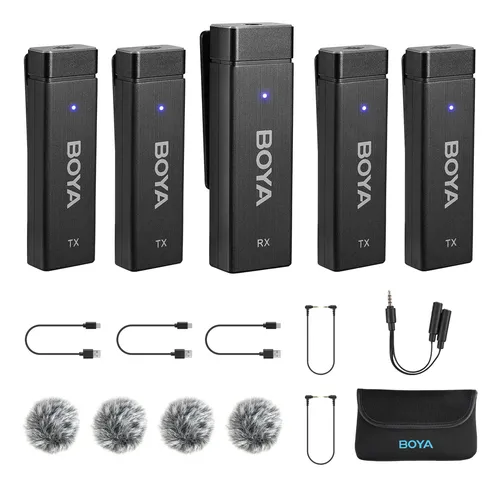 Boya By-w4 Microfonos Lavalier Inalambricos Para Camaras Vid