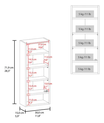 Gabinete De Baño Con Espejo Uros 71x30x15 Rta Blanco
