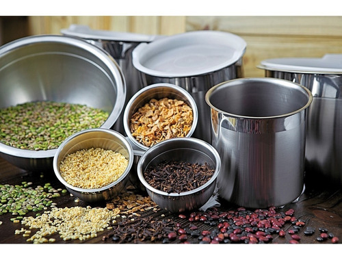 Imagen 6 de 6 de Tazón Bowl Tramontina Acero Inox 0,9cm Recipiente C/tapa