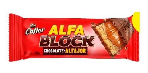 Chocolate Alfa Block 40gr (pack 10un) Barata La Golosineria