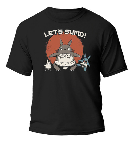 Remera Totoro Lets Sumo 100% Algodón