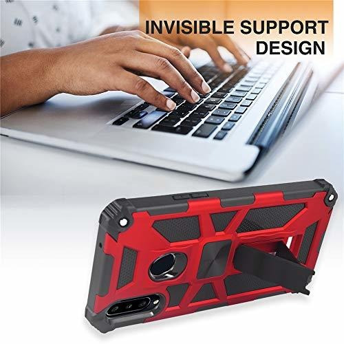 Funda Para Samsung Galaxy A20s Resistente Color Rojo Rojo Liso