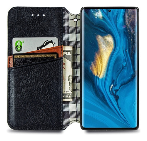 Funda Con Patrón De Cuadrícula 3d Para Zte Axon/nubia