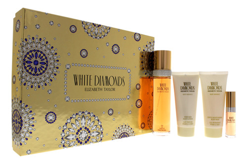 Set De Regalo Perfume Elizabeth Taylor White Diamonds Para M