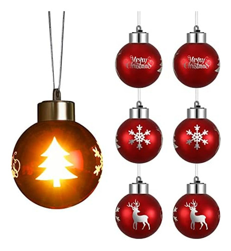 6 Luces Led Decorativas Para Arbol De Navidad Luces De Bola