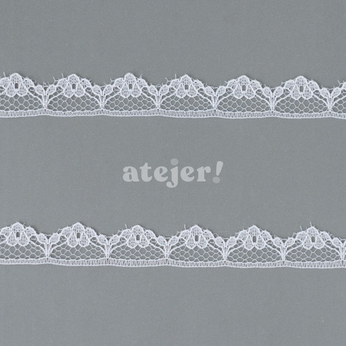 Imagen 2 de 6 de Puntilla Mercería Nylon Art 668 De 12mm X 20 Metros