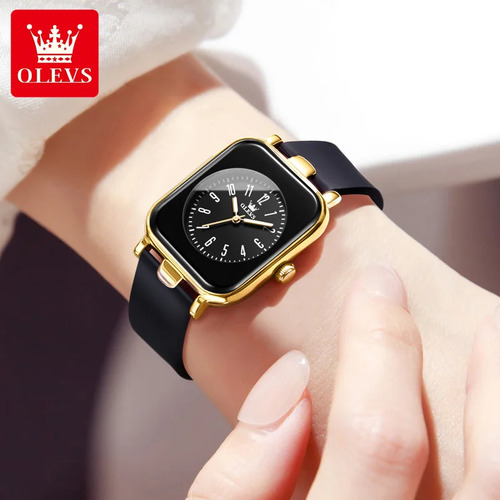 Relojes Olevs Con Esfera Cuadrada Para Mujer 9961