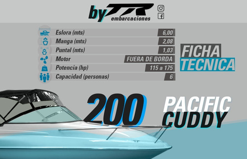 Imagen 2 de 15 de Lancha Pacific 200 Cuddy By Trakker 0hs (sin Motor)