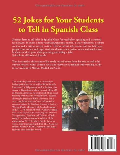 Libro : 52 Jokes For Your Students To Tell In Spanish -...