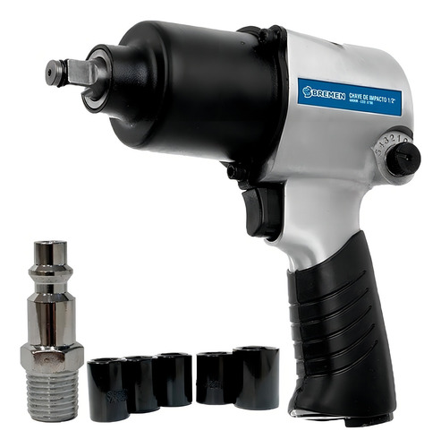 Chave Impacto Pneumática 680nm Com 5 Soquetes 8786 Bremen