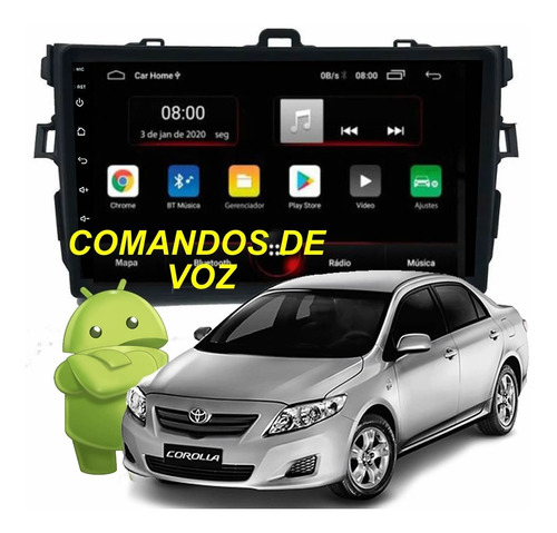 Imagem 1 de 8 de Multimidia Corolla 2008 2009 2010 2011 2012 2013 Android 11