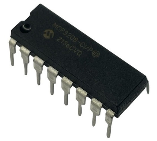 Mcp3208 Mcp 3208 Microchip  Dip16