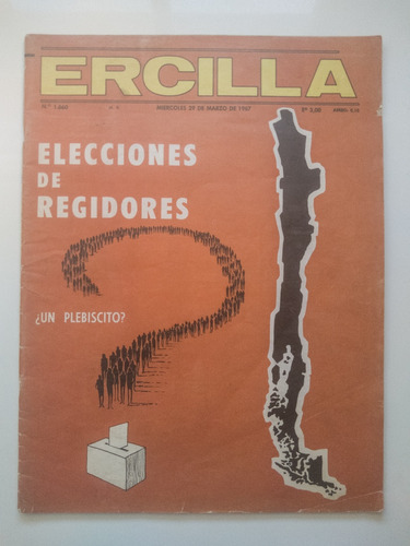 Revista Ercilla N° 1.660 Miércoles 29 De Marzo De 1967. J
