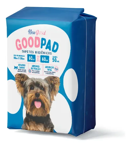 Tapete Higienico Good Pad P/ Cães E Gatos 60x60cm Com 50 Unidades