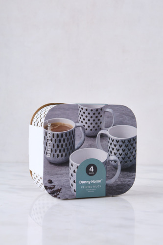 X 4 Juego De Taza Jarro Mug Ceramica Cafe Max 400ml