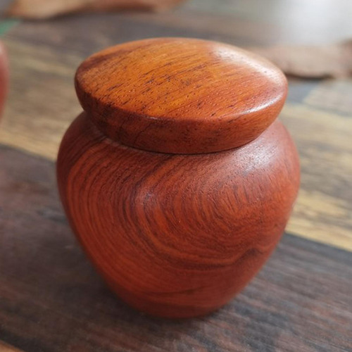 Tarro De Especias De Madera Con Tapa Tarro De Almacenamiento