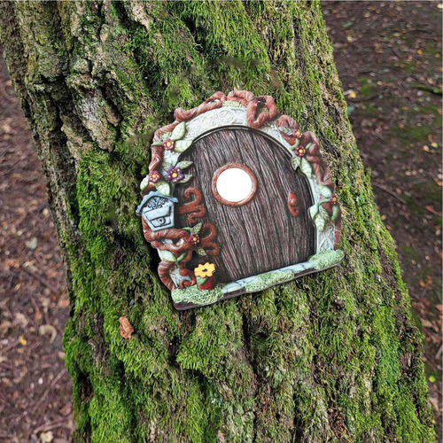 Puerta En Miniatura Puertas De Hadas Para Árboles Al Aire Li