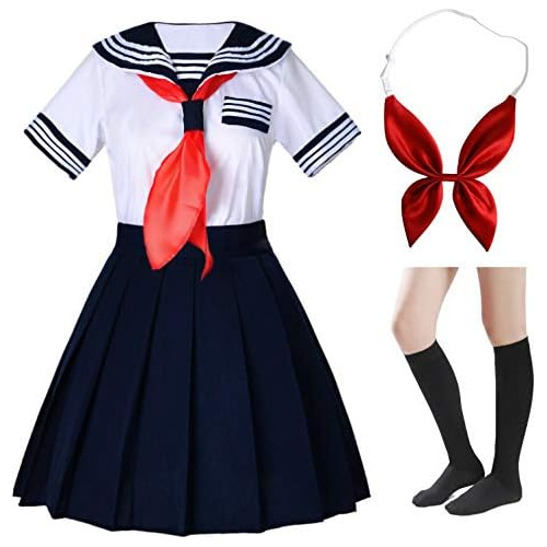 Conjunto De Uniforme De Marinero De Manga Corta Niñas ...