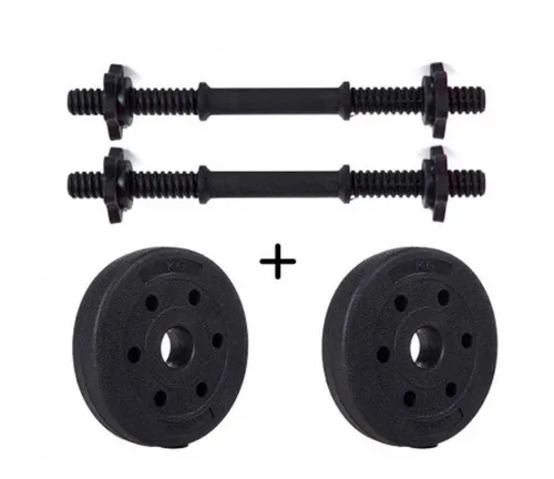comprar Kit 2 Mancuernas Forradas +20kg Discos Forrados