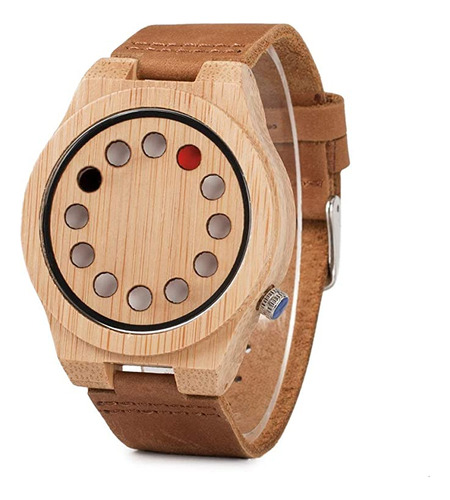 Bobo Bird - Reloj De Madera De Bambú Para Hombre Con Corre.