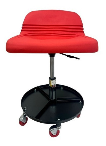 Imagen 2 de 4 de Silla Big Red Para Mecanico Altura Ajustable Con Ruedas
