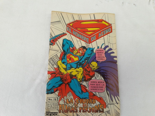 Superman El Hombre De Acero Nº 70 Editorial Cinco 