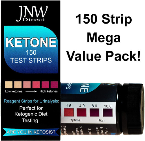 Imagen 2 de 2 de Tiras Medidoras De Cetona 150 Unidades Cetosis Keto Ketone