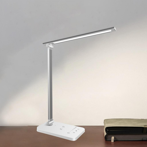 Lámpara De Estudio Led Para Escritorio Con Cargador Inalámbr