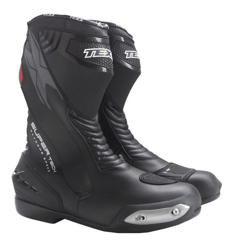 Bota Piloto Moto Motociclista Texx Sport Super Tech  Preta 