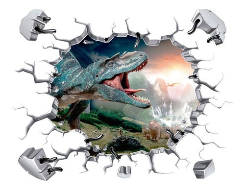 Vinilo Decorativo Jurassic Park Dinosaurios -i12. Stickers 