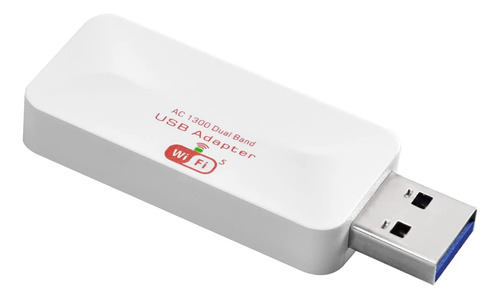 Adaptador Wifi Usb Ac1300 De 2,4 G/5 G, Red Inalámbrica De D