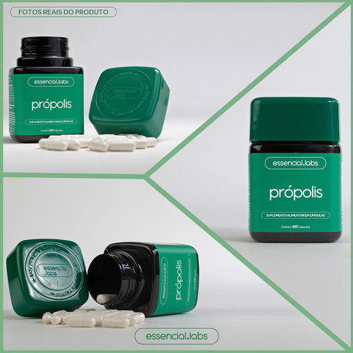 KIT TRI MAGNÉSIO contendo Magnésio Dimalato, Magnésio Bisglicinato e Óxido de Magnésio - 60 Comprimidos + PRÓPOLIS 1000mg por Dose - 60 Cápsulas