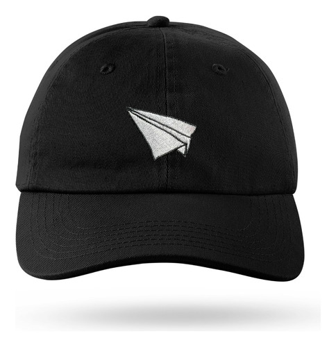 Gorra Visera Curva Avion De Papel Bordado