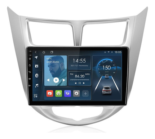 Estéreo+frente+arnés 1+32g For Hyundai Accent 2012-2017 Gps