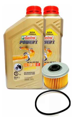 Kit Filtro Aceite Original Honda Tornado 250 Orring + 15w50