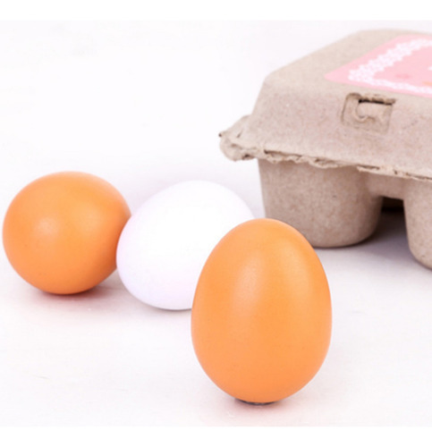 Juego De Huevos De Madera Para Niños De 6 Piezas