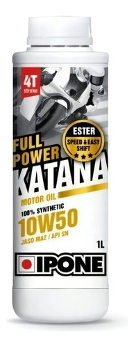 Aceite Para Moto Ipone Katana 10w50 4t Full Power Para Motos