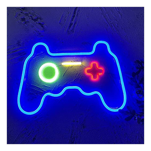 Carteles Decorativos Luminosos Led En Forma De Gameplay Neón