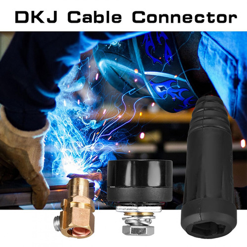Conector De Cable Dkj35-50, Estilo Europeo, Negro, 1 Pz.