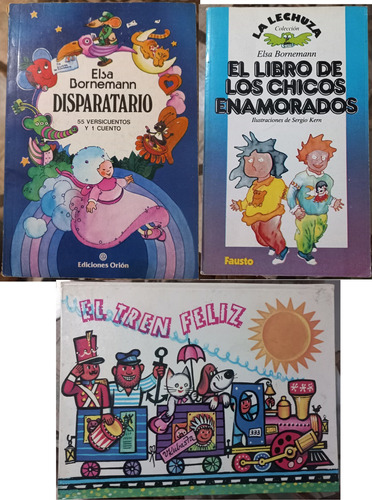 Lote 3 Libros Infantiles Elsa Bornemann, Etc.